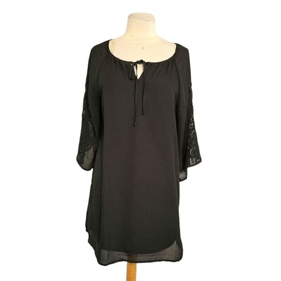 Joyce black bell sleeve dress NWT sz small - Picture 1 of 9